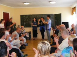 Wizyta międzynarodowej grupy młodzieży w Domu Pomocy Społecznej w Podzamku w ramach ŚDM Kraków 2016r